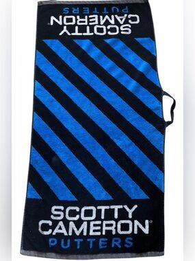 SCOTTY CAMERON GALLERY Putters Blue Black Diagonal  Large Golf Towel